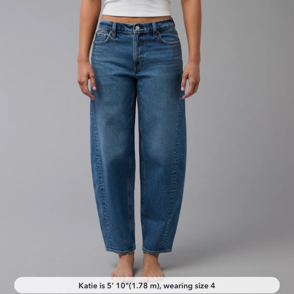 American Eagle AE Barrel Jean Stretch 6P - Picture 4 of 5